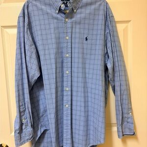 Polo Ralph Lauren Men's Light Blue Plaid Shirt